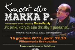 Koncert dla Marka P. 16.12.2013 Filharmonia Krakowska