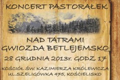 Kościelisko 28.12.2013 Koncert Pastorałek Andrzeja Zaryckiego i Wiesława Nowaka